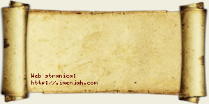 Isidora Bebić vizit kartica